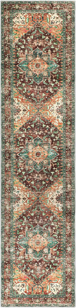 Washable Runner Rug, 2x8 Non-Slip Boho Vintage Hallway Kitchen Rug