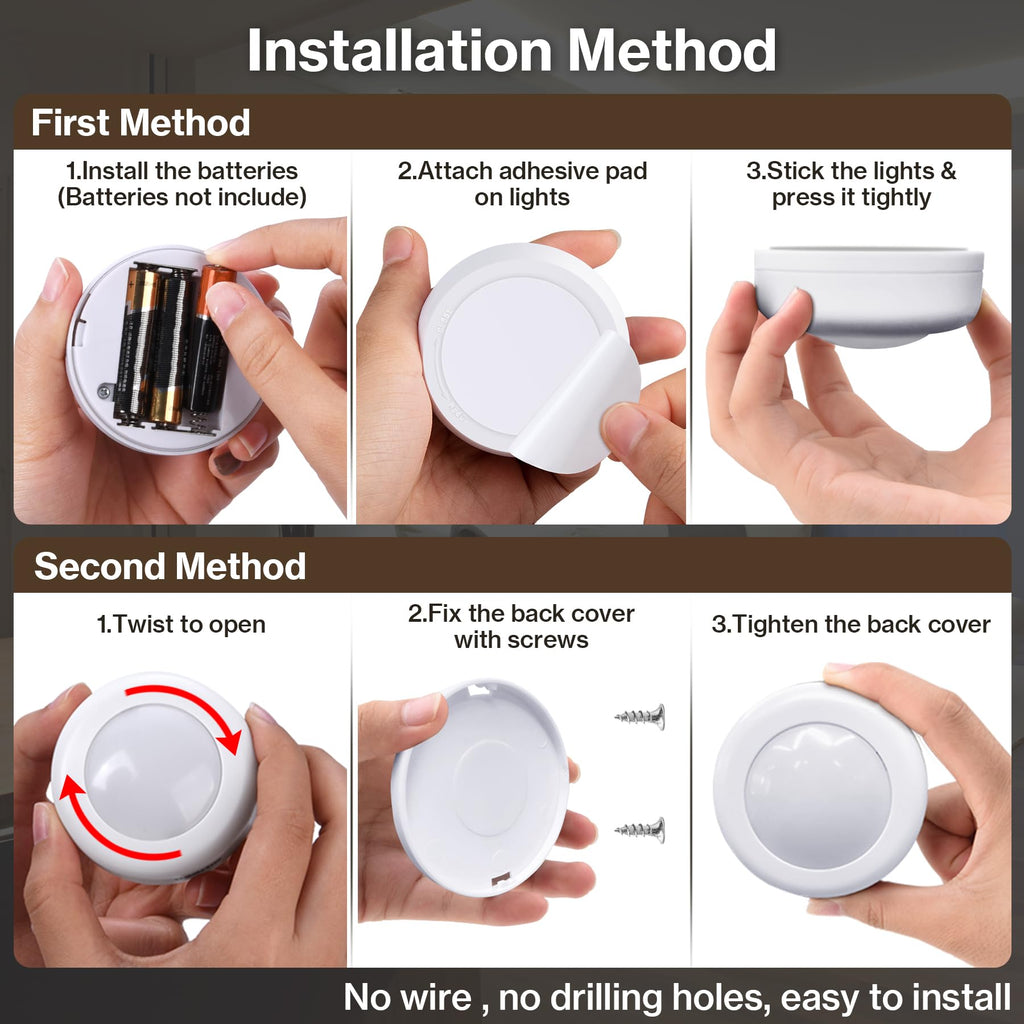 Puck Lights, 13 Colors Changeable LED Puck Lightings, LED Lamp, Under Cabinet Lamps, Under Cabinet Lighting with 2