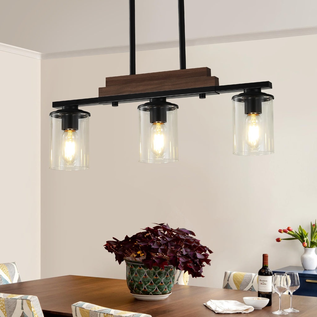 Dining Room Light Fixture,3-Light Farmhouse Kitchen Island Lighting