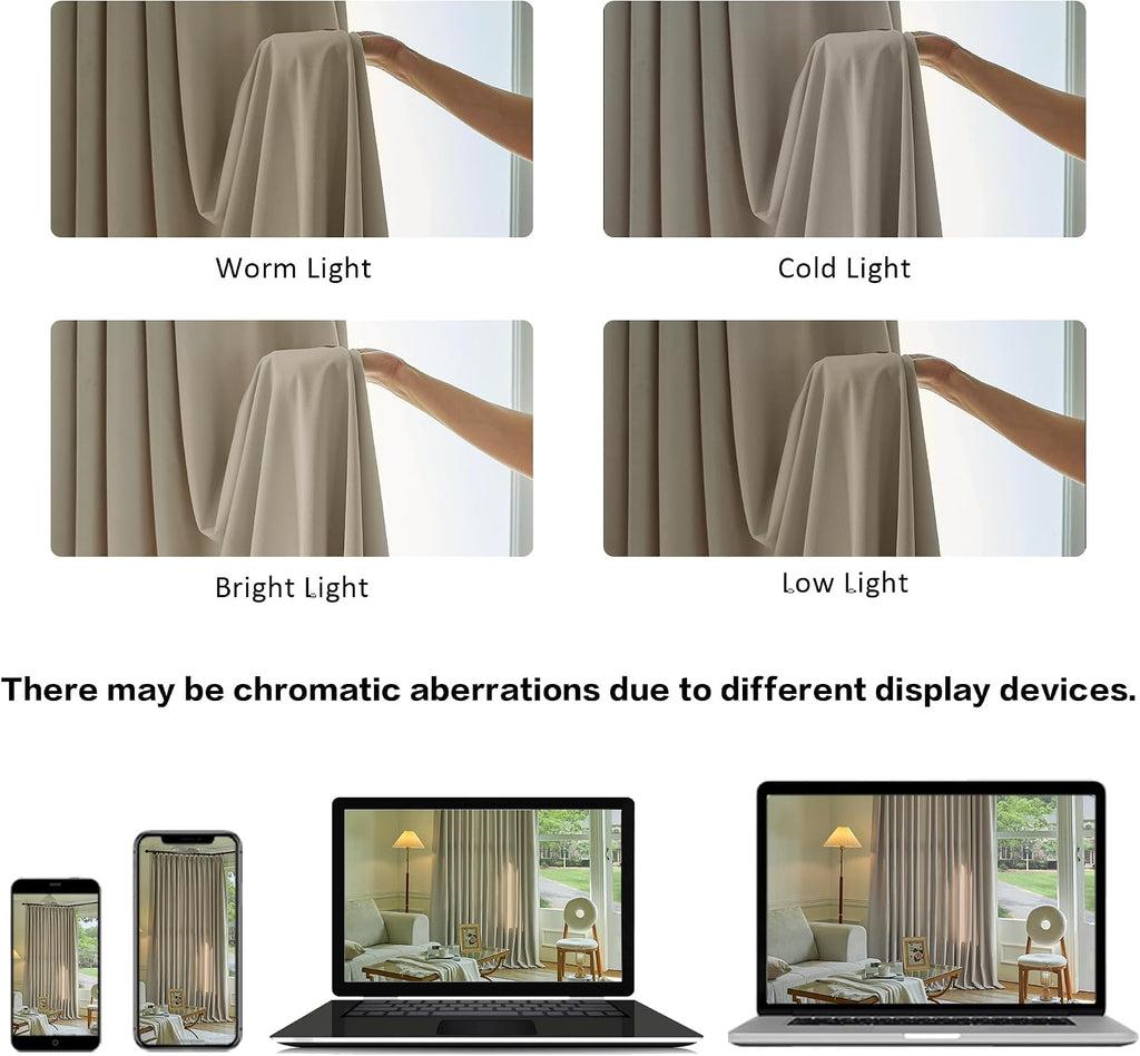 Luxury Velvet Pleated Curtains 108 Inches Long 1 Panel, Camel Beige Pinch Pleated Drapes Panels for Patio Sliding