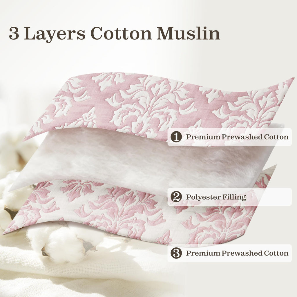 Cotton Quilts Twin Size Pink