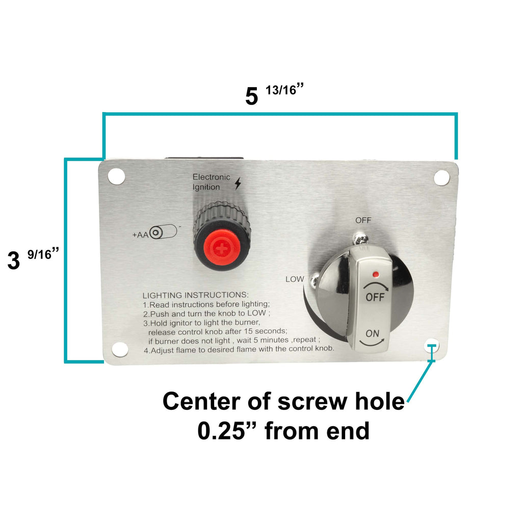 36" x 12" CSA Certified Fire Pit Burner Kit, Commercial Grade 16 Gauge 304 Stainless Steel, Flame Sensing Safety