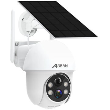 Security Camera Wireless Outdoor, 2K Solar Outdoor Camera with 360° View, Smart Siren, Spotlights, Color Night