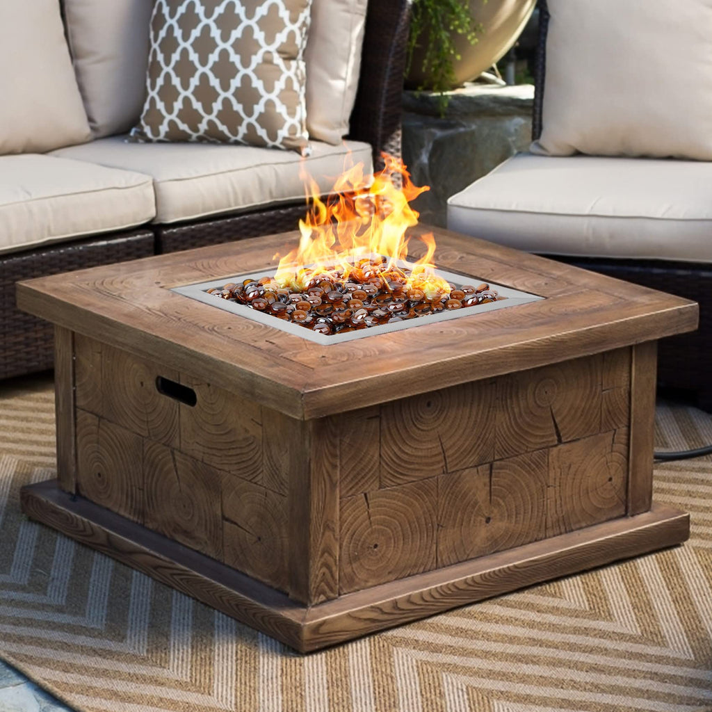 36" Round Fire Pit Burner Ring for Natural Gas/Propane Fireplace