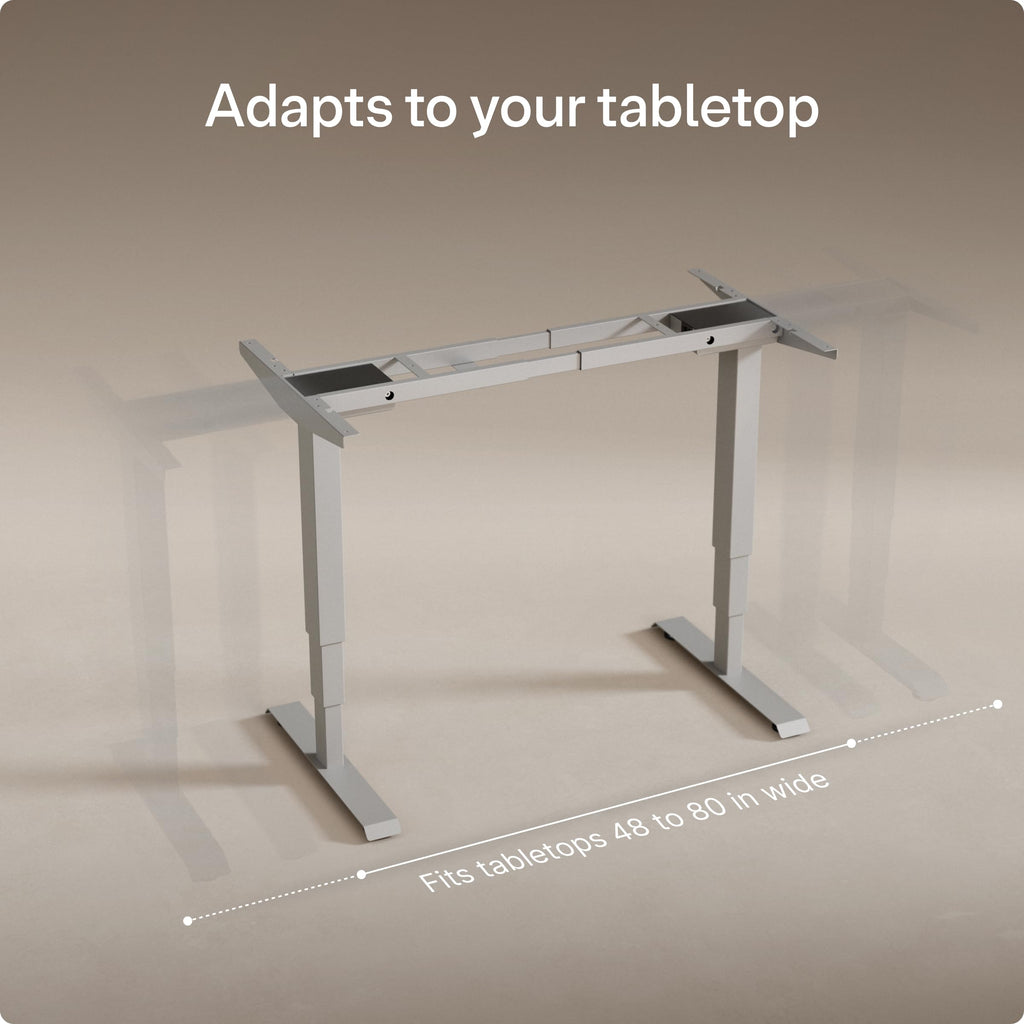 Height Adjustable Standing Desk Frame - Ergonomic Sit Stand Desk Frame, Electric Dual Motors 353 lbs, USB & USB-C