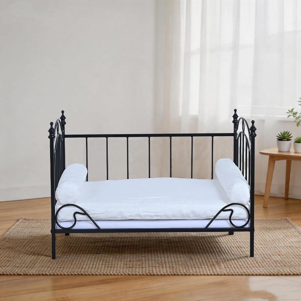Pet Sofa Bed, Cat Bed, Dog Bed, Cat Couch, Pet Couch, Metal Frame and Detached Velvet Cushion, Cool Dog Couch for Small
