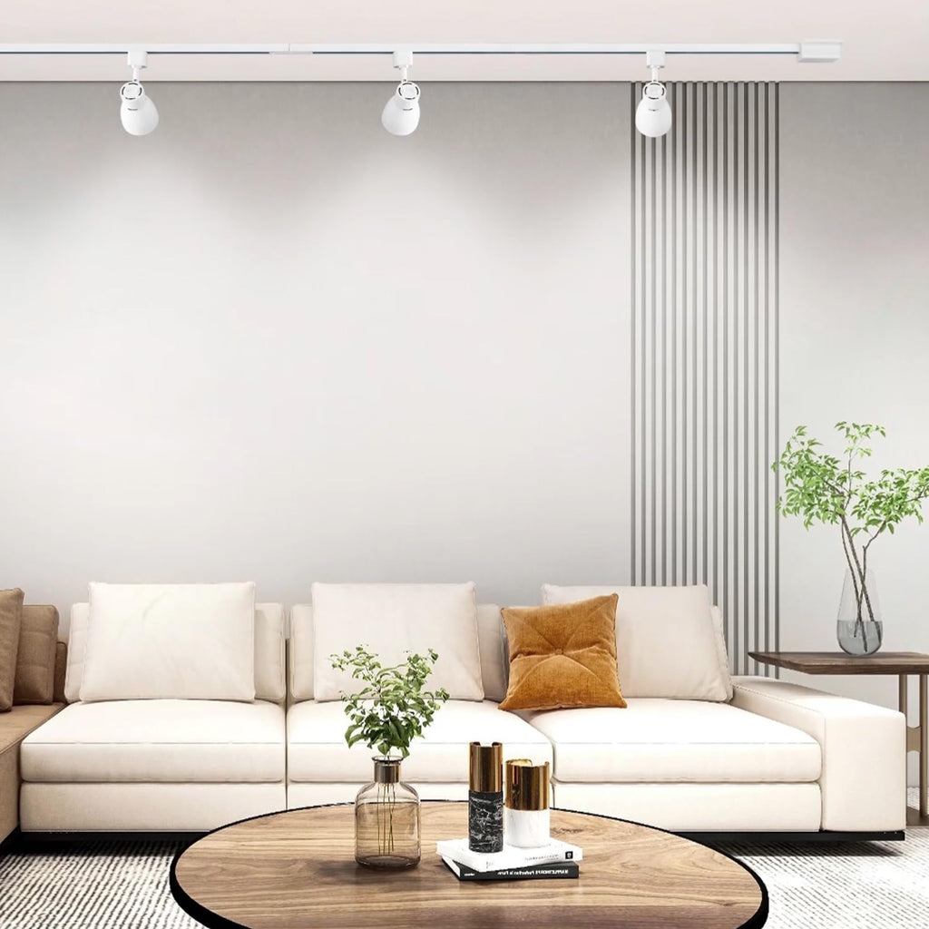 Luma Collection 3-Light 48in Field Cuttable LED Track Lighting Kit with 3 E26 Base Socket (Lamp Sold Separately)