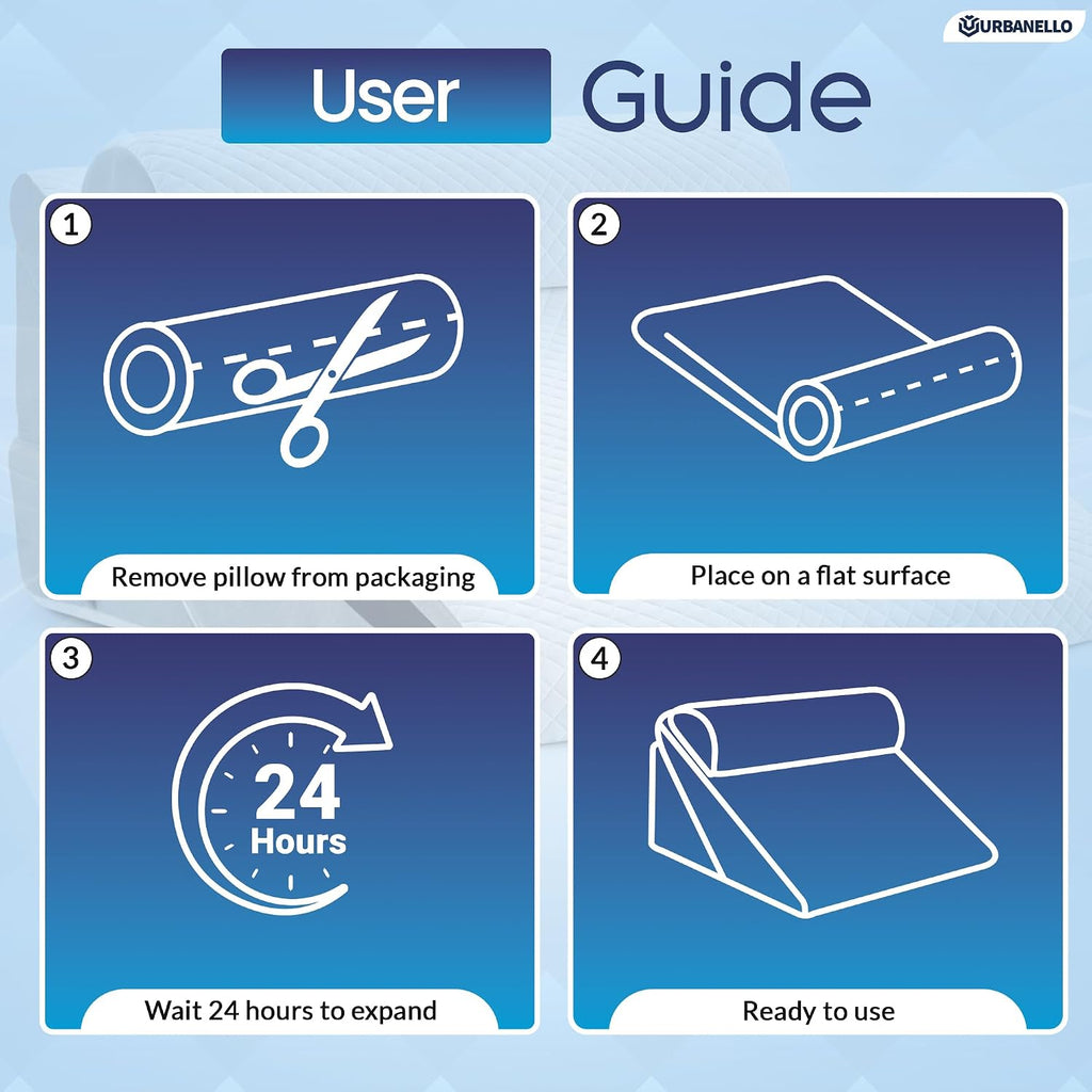 3pcs Adjustable Wedge Pillow Set for After Surgery, Orthopedic Pillow for Acid Reflux, Snoring & Sleeping Problems