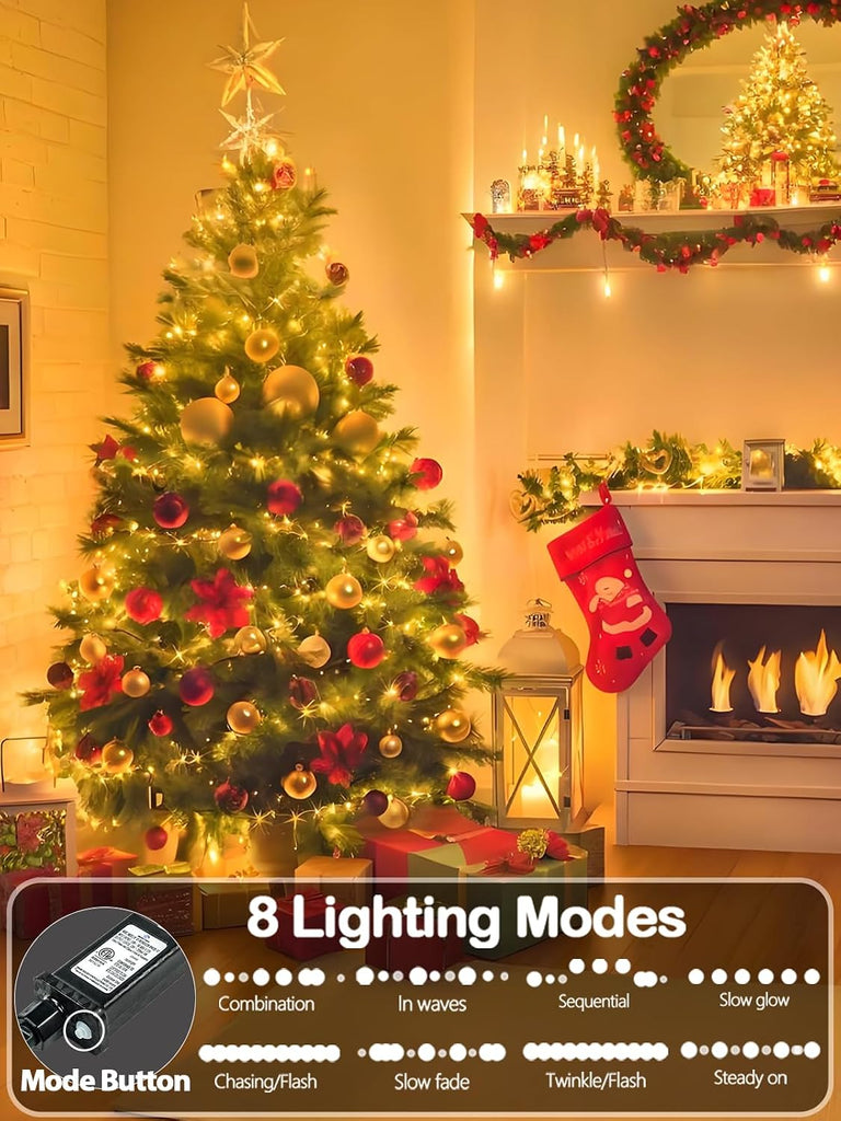 330FT 1000 LED Super Long Christmas Lights String Indoor Outdoor Warm White