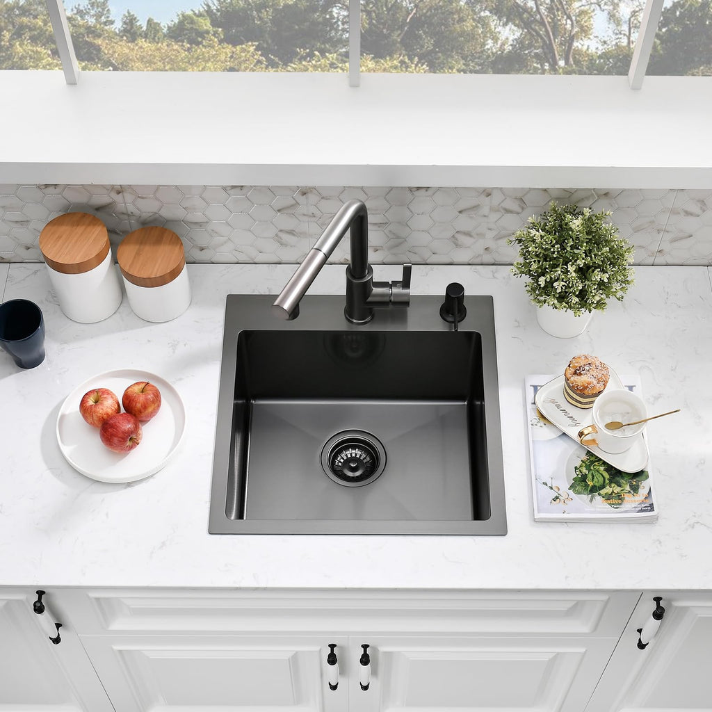 18x18 Drop In Bar Sink with Faucet
