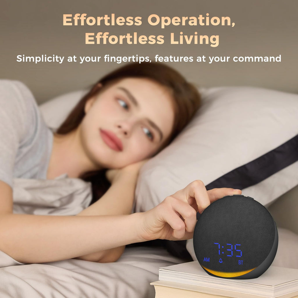 Sound Machine Alarm Clock : 25 Natural Sleep Sounds