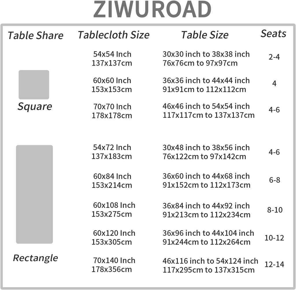 Jacquard Rectangle Tablecloth, Floral Design Thick Kitchen Dining Table Cloth, Waterproof Wrinkle Fr