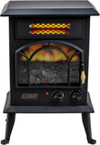 Electric Fireplace Space Heater with Flame Effect, Adjustable Thermostat, Dual Heat Settings and Overheat Protection