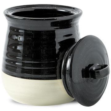 Ceramic Food Storage Jar, Coffee Canister for Countertop with Lids Airtight, Large Flour, Spices, Beans, Rice and Candies