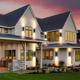 Outdoor Wall Lights 2 Packs, Integrated LED Cylinder Up Down 12W 2700K Modern Aluminum Light