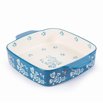 Baking Dish Ceramic Brownie Pan 9x9 Baking Pan Casserole Dish Lasagna Pan Square Rose Bakeware Sets
