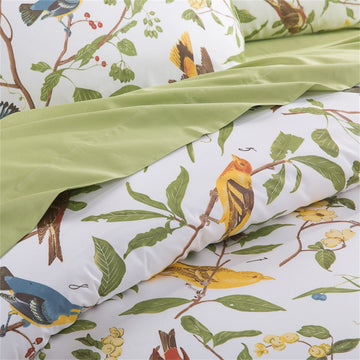 Duvet Cover King Size 3 Piece Farmhouse Floral Bedding Set Pastoral Style Classy Elegant 100% Egyptian Cotton 1 Duvet