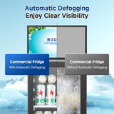 BODEGACOOLER Commercial Drink Fridge with Glass Door, Tall Beverage Cooler for B
