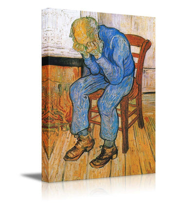 Sorrowing Old Man (at Eternity's Gate), 1890 by Vincent Van Gogh - Canvas Print Wall Art Famous Oil Painting