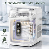 Nugget Ice Maker Countertop, 6-Min Fast Chewable Pellet Ice, 24lbs/24H Portable Ice Machine with Self-Cleaning, Ice