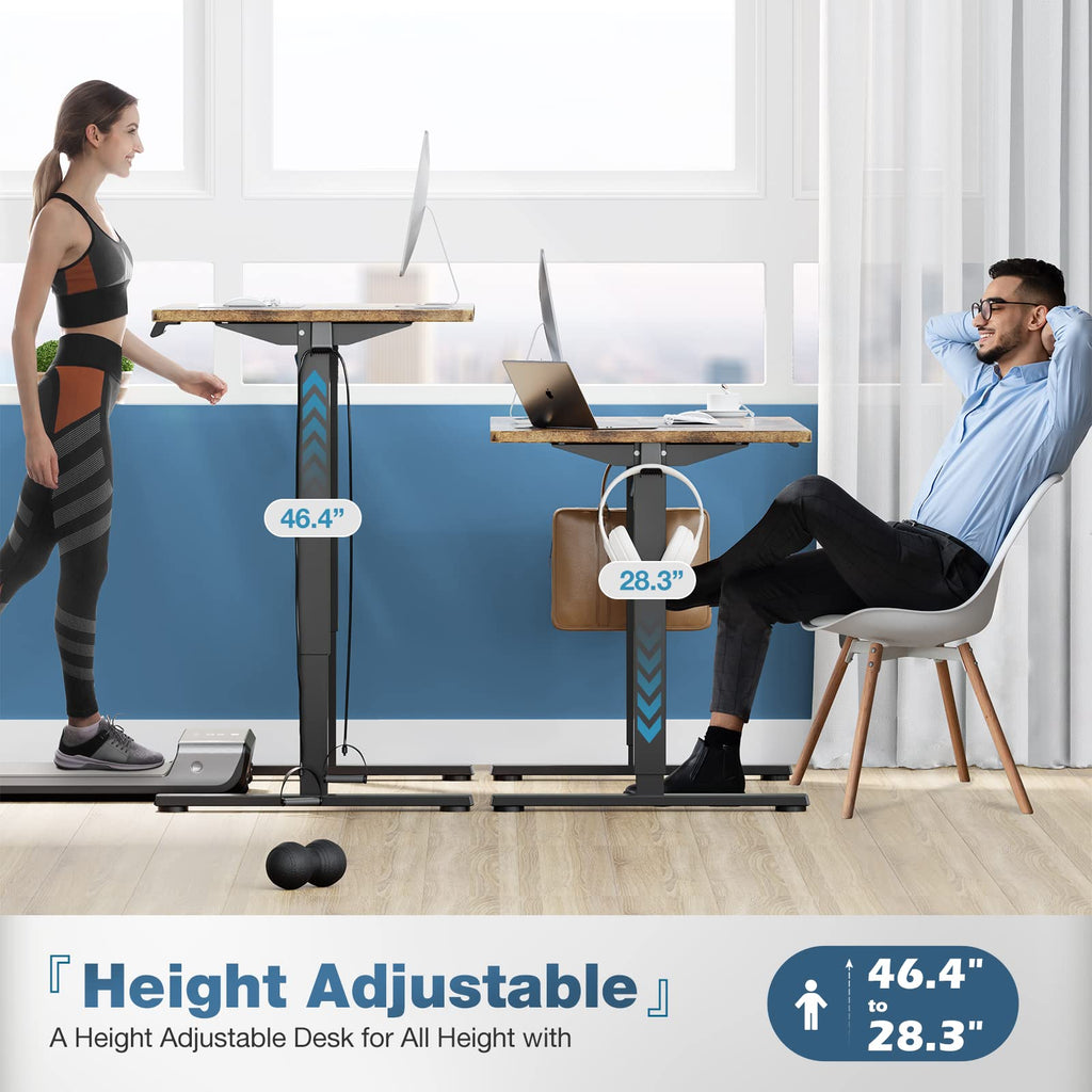 40 Inch Electric Standing Desk, Adjustable Height, Memory Desk