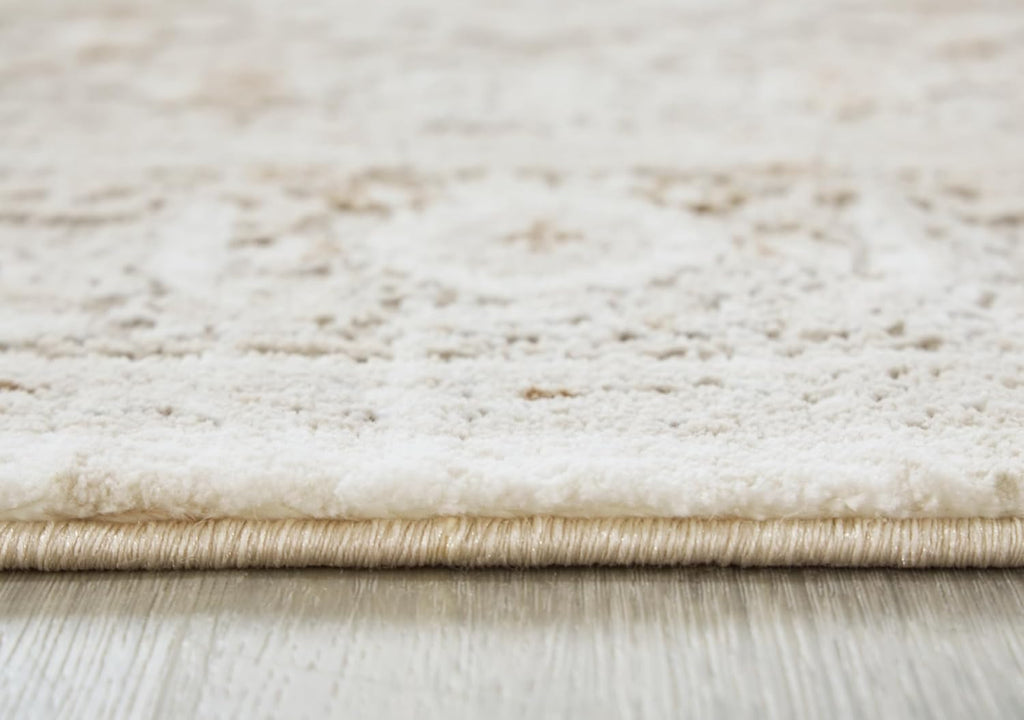 Area Rug, Neutral, Vintage Medallion