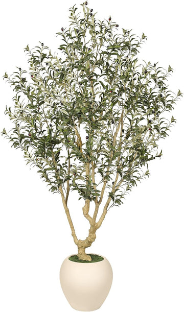 7ft Olive Trees Artificial Indoor with 15in Large Exquisite Planter