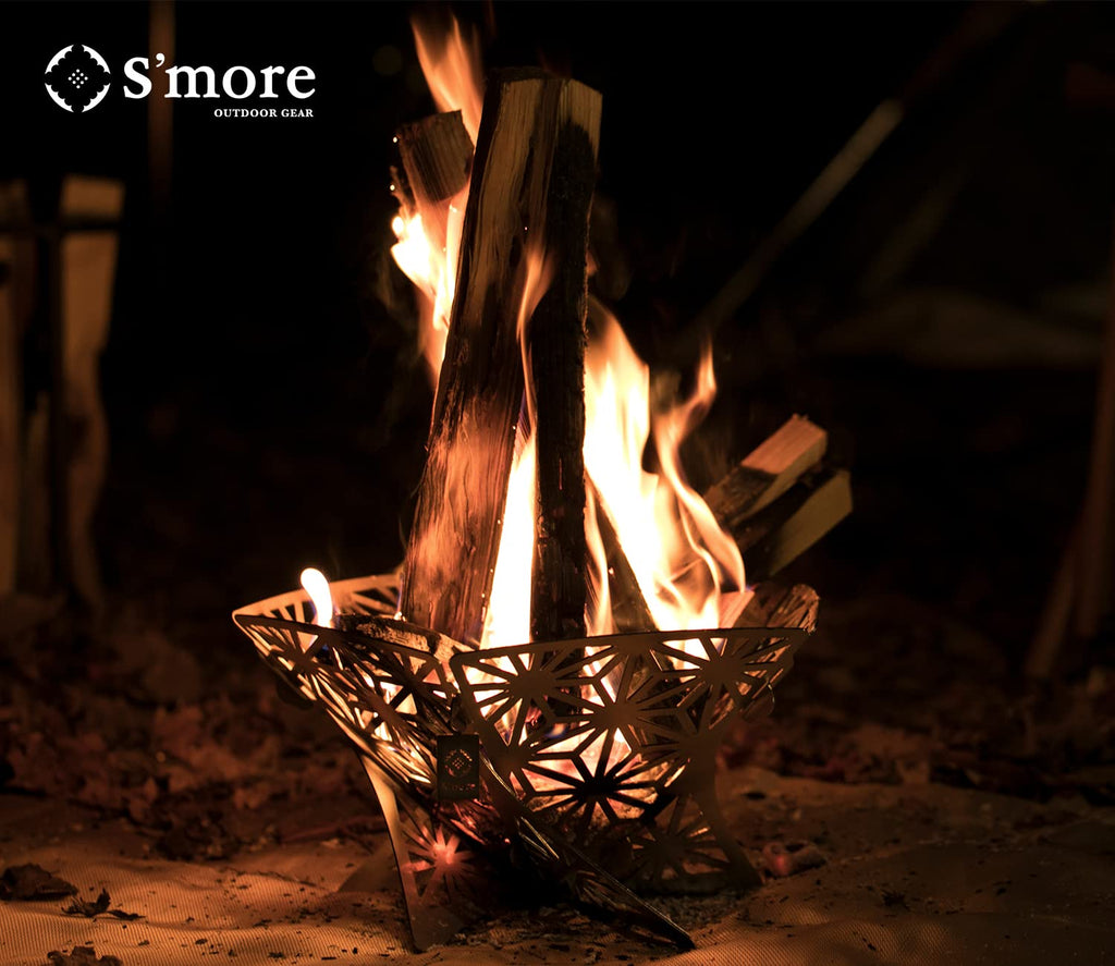 Portable Assembled Camping Fire Pit, Outdoor Fire Pit with grill for cooking, Firepit Stove with storage bag, Backyard