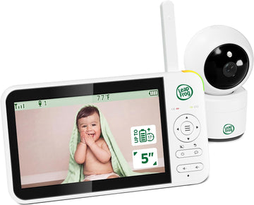 No WiFi Baby Monitor Camera and Audio LeapView 360, 5" Screen