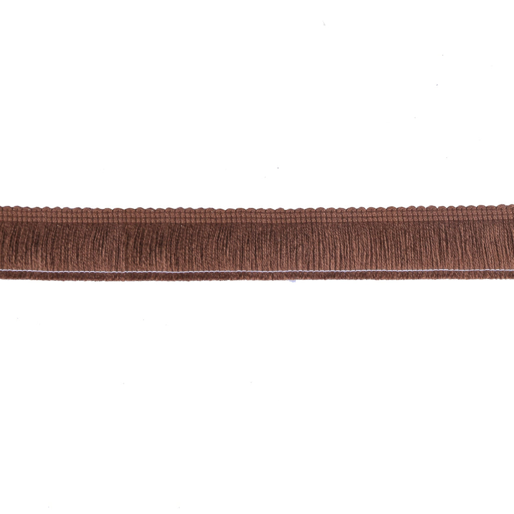 1 Inch Chainette Fringe Fabric Trim Brush Fringe Trim,Coffee - 12M