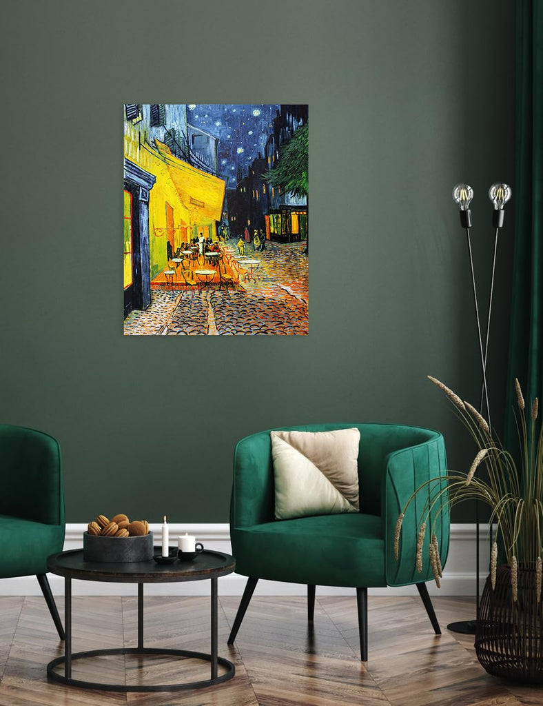 Van Gogh Cafe Terrace at Night Canvas Wall Art, 20x16 in