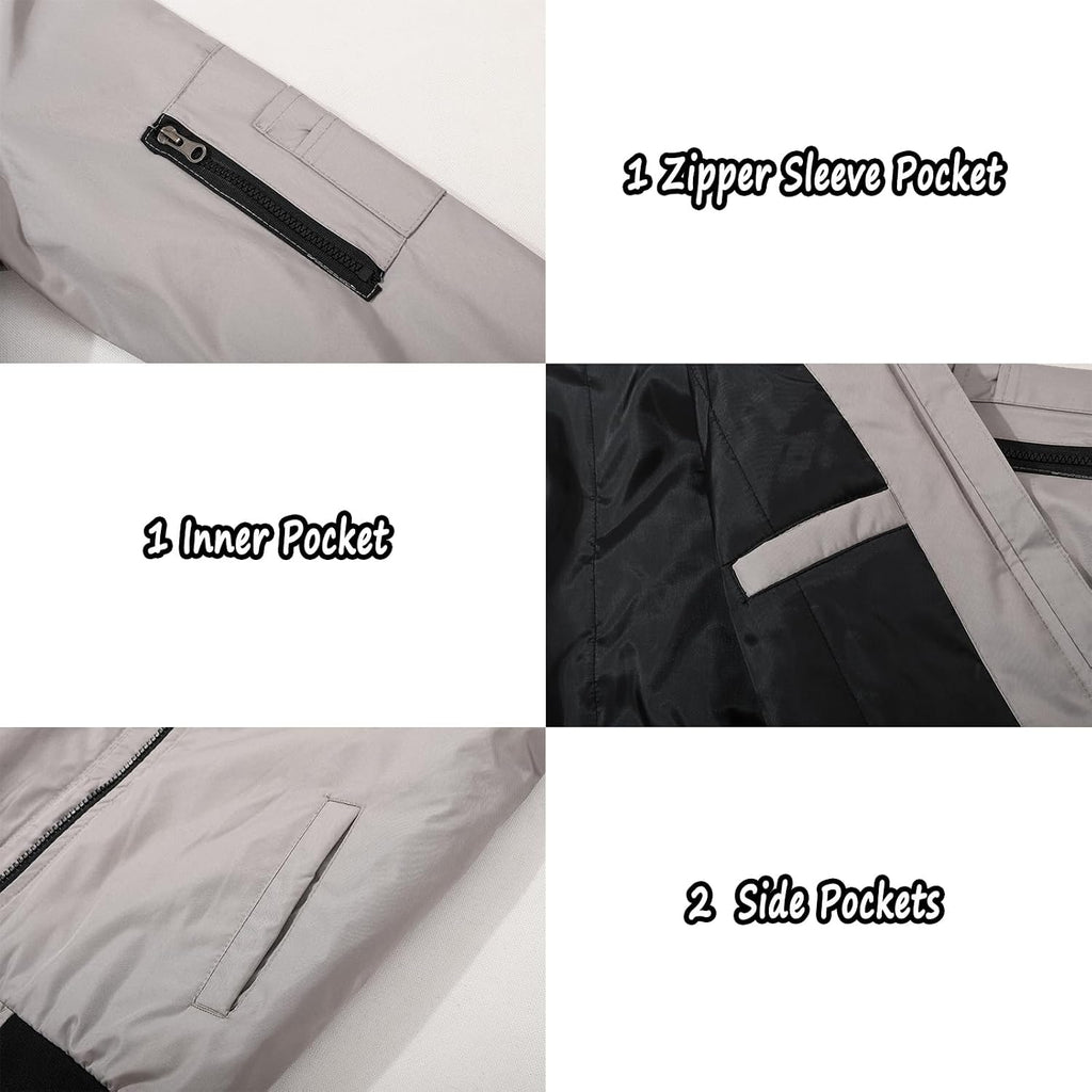 Boys Bomber Jacket Windproof Outerwear