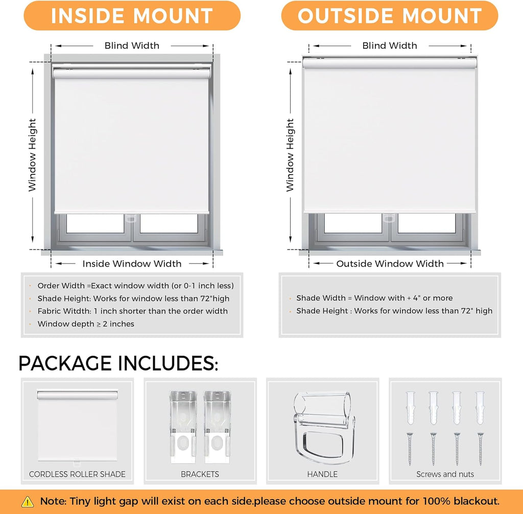 Window Blinds Cordless,Blackout Roller Shades,Blinds for Indoor Windows,Door Curtains,Room Darkening,Insulated UV