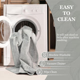 MUJOO 5x7 Washable Area Rug,Modern Abstract Rugs for Living Room Bedroom Dining Room,Large Non Slip Carpet Indoor,Low