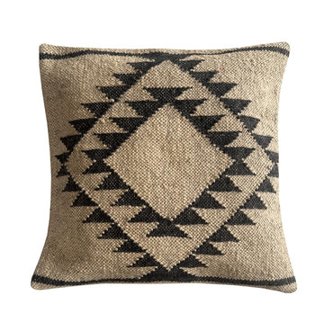 Vintage Kilim Hand Loom Cushion Cover 18X18 Pillows Boho Ethnic Shams Jute Pillow Cases Rug Boho