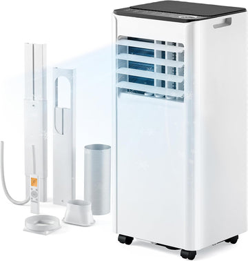 10,000 BTU Portable Air Conditioner, 3-in-1 Portable AC Unit with Cools, Dehumidifier, Fan, 50 dB Sleep Mode