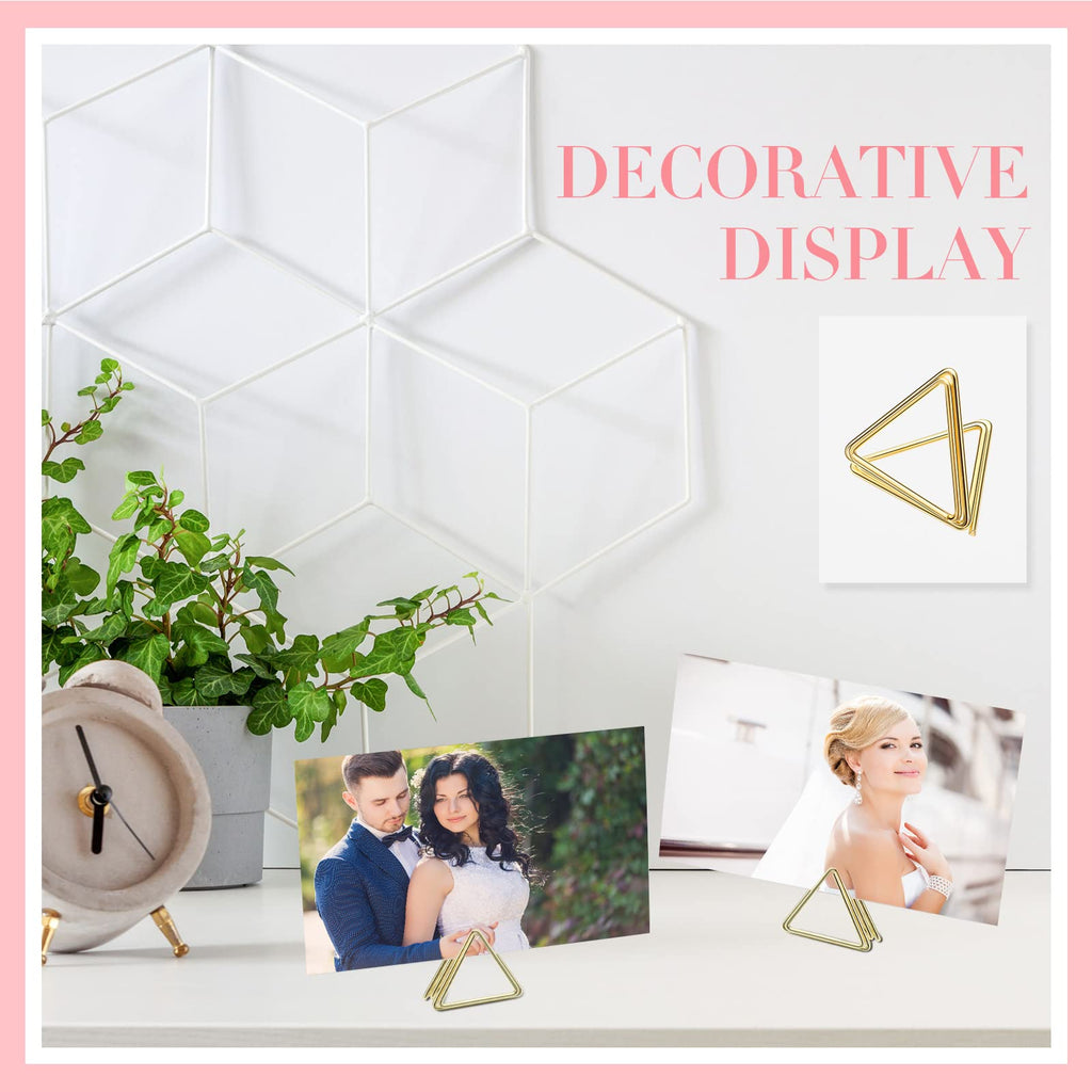 100 Pcs Place Card Holders for Table, Gold