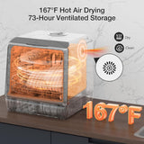 Portable Dishwasher Countertop, WIFI Smart Dishwasher, Compact Dishwashers with 5L Built-in Water Tank, 6 Programs