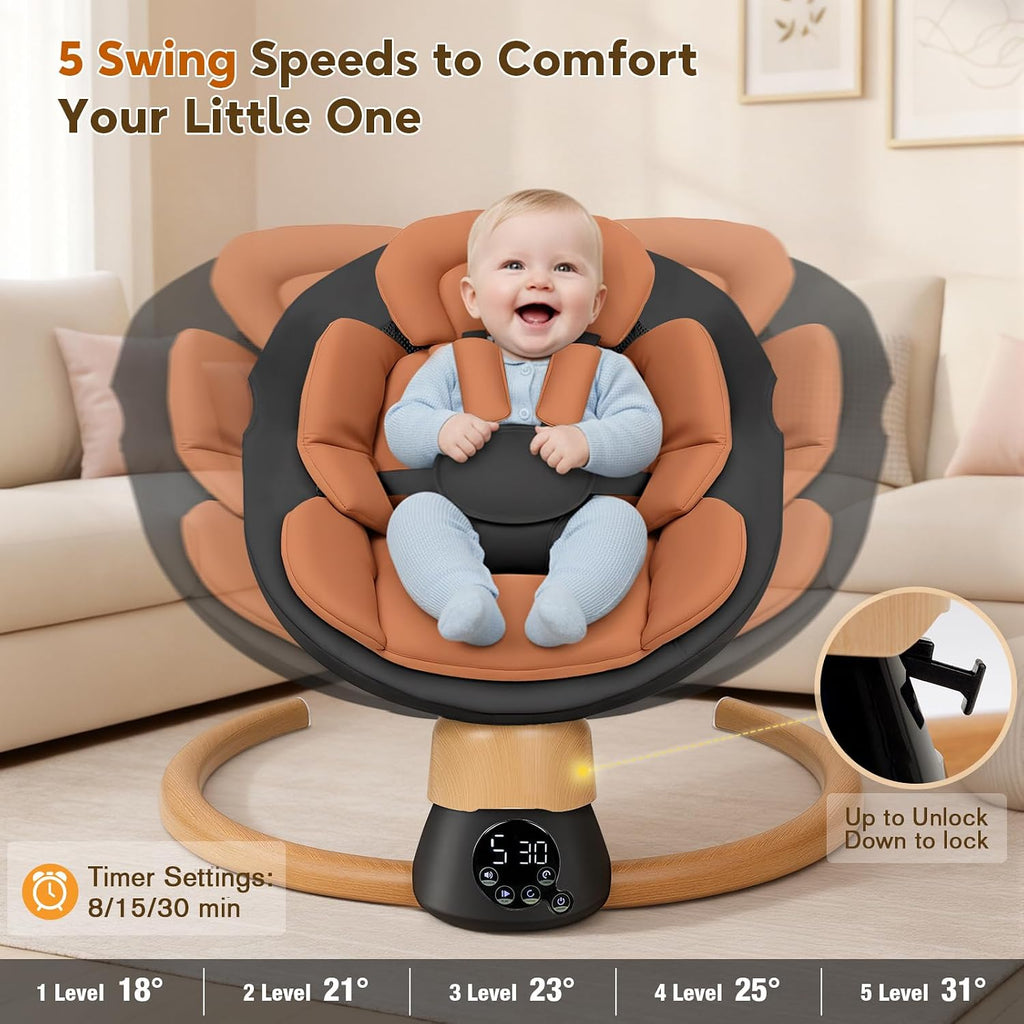Swings for Infants, Electric Portable Baby Swing