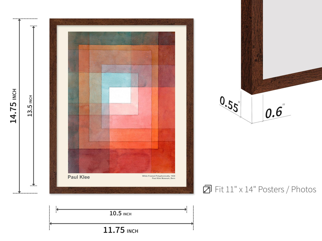 Art Vintage Paul Klee Poster - Retro Polyphonically Painting Print - Abstract Art - Gift for Him, Her, Man, Woman
