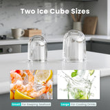 Ice Maker Machine with Handle,26lbs in 24Hrs,9 Ice Cubes in 6 Mins,Auto-Cleaning Portable Ice Maker with Basket