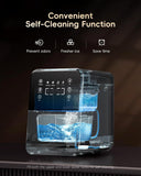 Nugget Ice Maker Countertop, 40Lbs/24H Chewable Pebble Ice, One-Touch Timer Control, Self-Cleaning Sonic Ice Machine