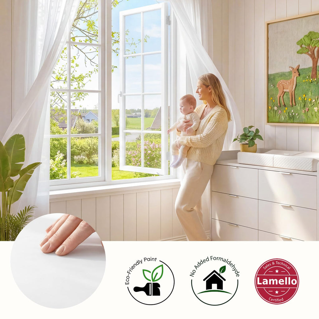 Keeva 6-Drawer Baby Dresser with Changing Table, Easy Assembly