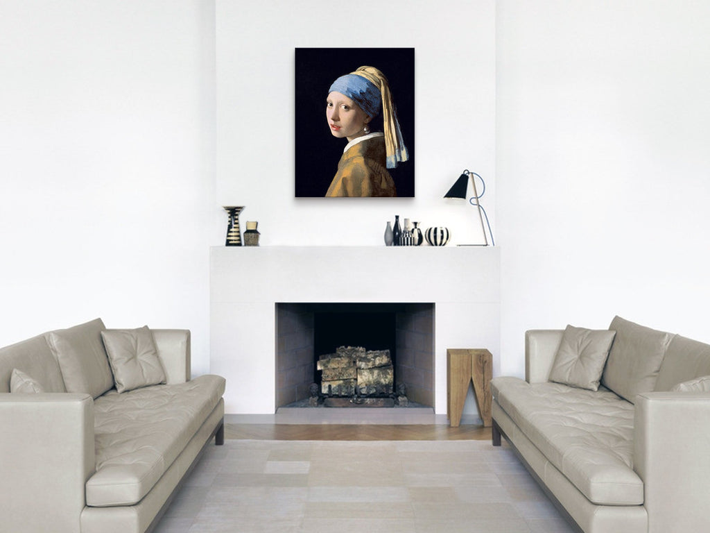 Girl with a Pearl Earring, by Johannes Vermeer - Oil Painting Reproduction - Giclee Wall Art Decor, Office, Gallery