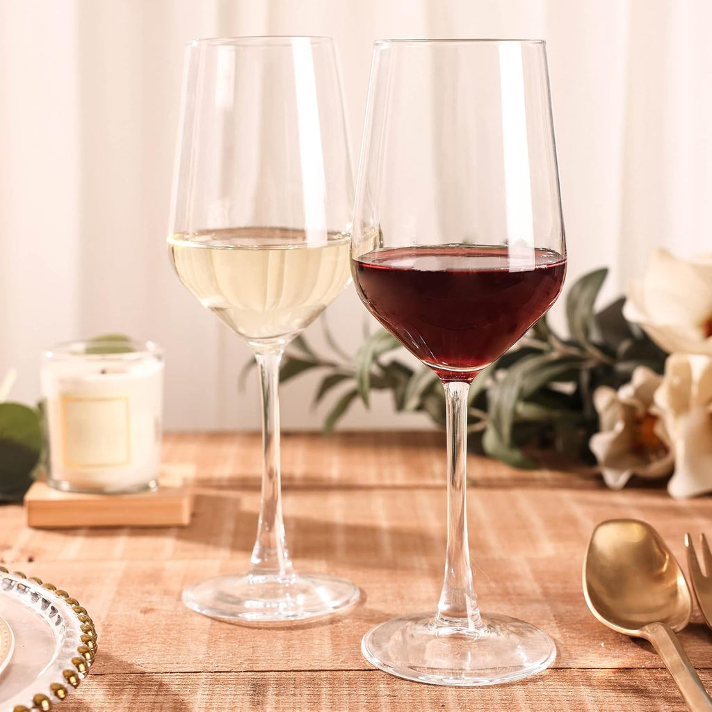 Wine Glasses Set of 6, 13 Oz Red or White Wine Glass with Stem, Perfect , Dishwasher Safe