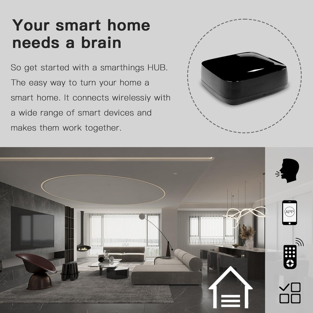 Smart HUB Blinds Remote Control Center Electric Roller Blind Accessories Support Connection with Tuya, Life APP