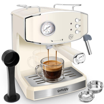 20 Bar Espresso Machine with Milk Frother,Cream