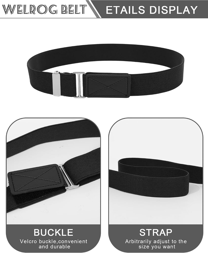 Toddler Belt for Boys & Girls, Kids Adjustable Elastic Velcro Belt