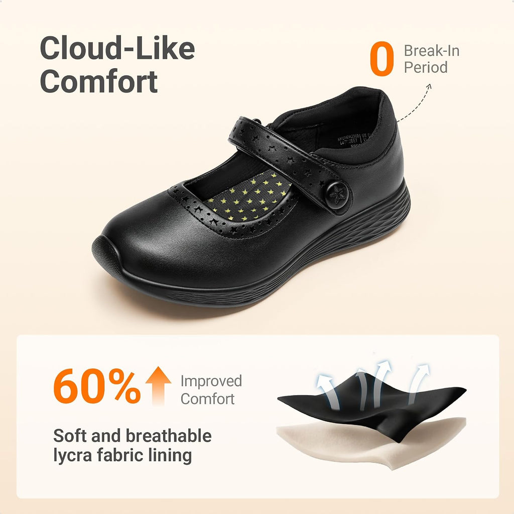 Girls School Shoes Uniform Mary Jane