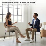 HEAH-YO Modern Dining Chairs Set of 2, Upholstered Faux Leather Rattan Dining Chairs with Backrests